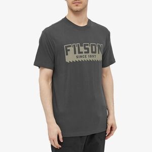 Filson Men's Ranger T-shirt, Faded Black, Sz L